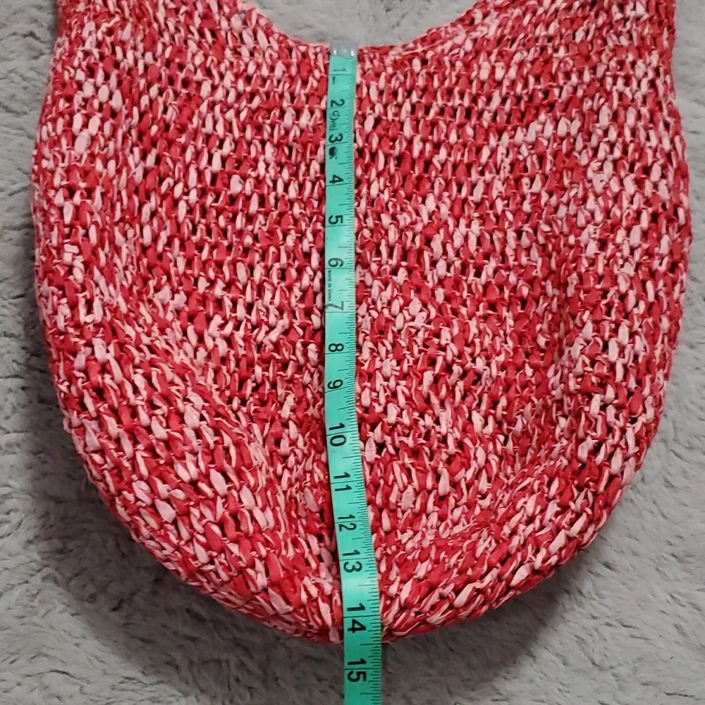 Bundle summer knit bag+ woven hat
